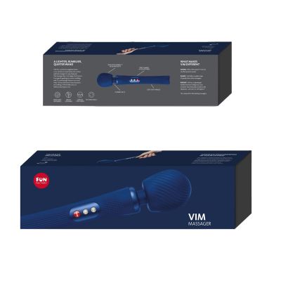 Вібромасажер Fun Factory VIM Vibrating Wand midnight blue, суперпотужний та легкий, до 6 годин роботи Вібромасажер Fun Factory VIM Vibrating Wand midnight blue, суперпотужний та легкий, до 6 годин роботи