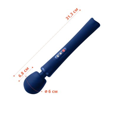 Вібромасажер Fun Factory VIM Vibrating Wand midnight blue, суперпотужний та легкий, до 6 годин роботи Вібромасажер Fun Factory VIM Vibrating Wand midnight blue, суперпотужний та легкий, до 6 годин роботи