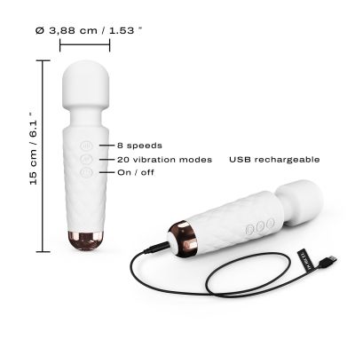 Мінівібромасажер Dorcel Wand Mini Wanderful White Мінівібромасажер Dorcel Wand Mini Wanderful White