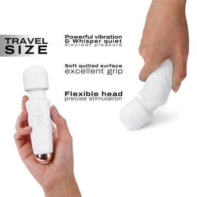 Мінівібромасажер Dorcel Wand Mini Wanderful White Мінівібромасажер Dorcel Wand Mini Wanderful White