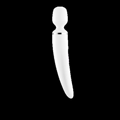 Вібромасажер Satisfyer Wand-er Woman (White/Chrome), водонепроникний, потужний, розмір XXL Вібромасажер Satisfyer Wand-er Woman (White/Chrome), водонепроникний, потужний, розмір XXL