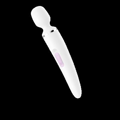 Вібромасажер Satisfyer Wand-er Woman (White/Chrome), водонепроникний, потужний, розмір XXL Вібромасажер Satisfyer Wand-er Woman (White/Chrome), водонепроникний, потужний, розмір XXL