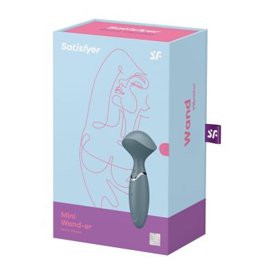 Вібромасажер Satisfyer Mini Wand-er Grey Вібромасажер Satisfyer Mini Wand-er Grey