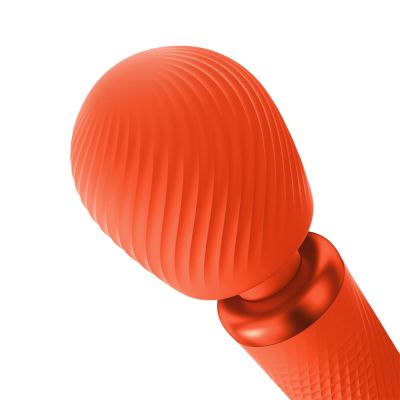 Вібромасажер Fun Factory VIM Vibrating Wand sunrise orange, суперпотужний та легкий, до 6 годин роботи Вібромасажер Fun Factory VIM Vibrating Wand sunrise orange, суперпотужний та легкий, до 6 годин роботи