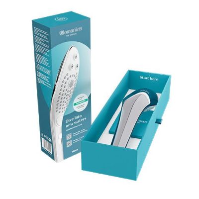 Насадка-стимулятор для душу 2 в 1 Womanizer Wave Chrome, масажер для інтимних зон Насадка-стимулятор для душу 2 в 1 Womanizer Wave Chrome, масажер для інтимних зон