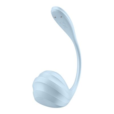 Віброяйце Satisfyer Smooth Petal Connect App Light Blue Віброяйце Satisfyer Smooth Petal Connect App Light Blue