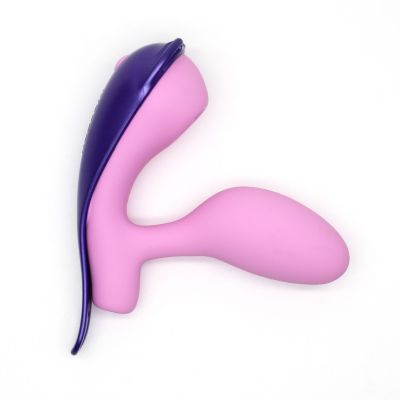 Віброяйце під одяг KISSTOY Viosecret Pro, з пульсацією для клітора, трусики-стрепи в комплекті