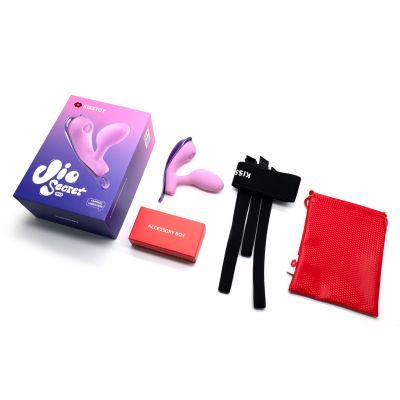 Віброяйце під одяг KISSTOY Viosecret Pro, з пульсацією для клітора, трусики-стрепи в комплекті