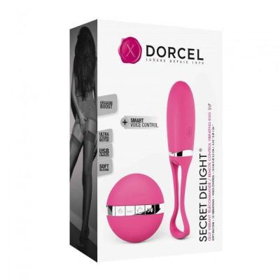 Виброяйце Dorcel Secret Delight Magenta з пультом ДК, з турборежимом і голосовим керування Виброяйце Dorcel Secret Delight Magenta з пультом ДК, з турборежимом і голосовим керування