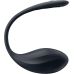Смарт-віброяйце Satisfyer Ribbed Petal Connect App Black, керування зі смартфона, пульт ДК