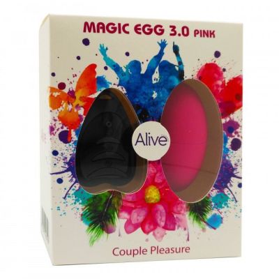 Віброяйце Alive Magic Egg 3.0 Pink із пультом ДУ Віброяйце Alive Magic Egg 3.0 Pink із пультом ДУ