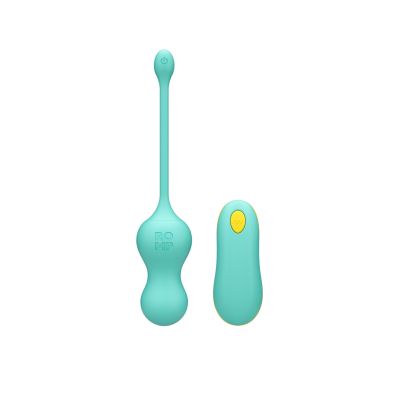 Віброяйце для зони G з пультом керування Romp Cello Light Teal, водонепроникне