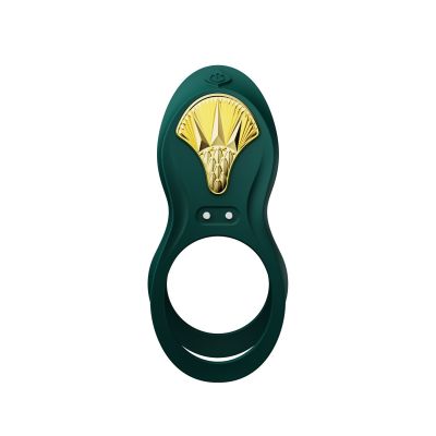 Смарт ерекційне кільце Zalo BAYEK Turquoise Green, подвійне з ввідною частиною, пульт ДК Смарт ерекційне кільце Zalo BAYEK Turquoise Green, подвійне з ввідною частиною, пульт ДК
