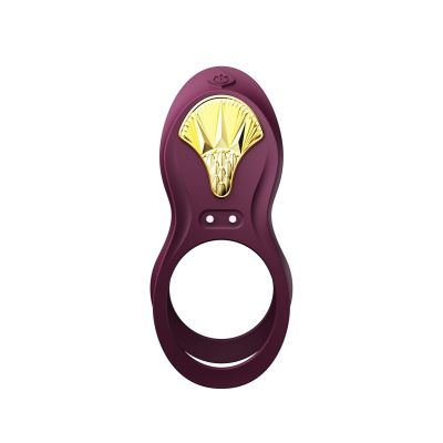 Смарт ерекційне кільце Zalo — BAYEK Velvet Purple, подвійне з ввідною частиною, пульт ДК Смарт ерекційне кільце Zalo — BAYEK Velvet Purple, подвійне з ввідною частиною, пульт ДК