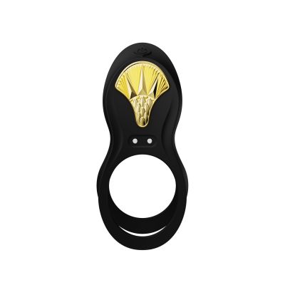 Смарт ерекційне кільце Zalo — BAYEK Obsidian Black, подвійне з ввідною частиною, пульт ДК Смарт ерекційне кільце Zalo — BAYEK Obsidian Black, подвійне з ввідною частиною, пульт ДК
