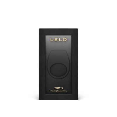 Ерекційне кільце з вібрацією LELO Tor 3 Black, керування зі смартфона