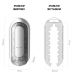 Мастурбатор Tenga Flip Zero Electronic Vibration White, змінна інтенсивність, розкладний