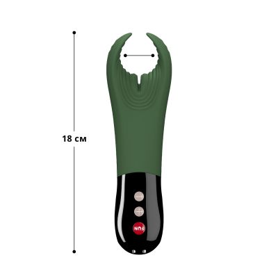Вібратор для пеніса Fun Factory MANTA moss green/black, підходить для парних ігор Вібратор для пеніса Fun Factory MANTA moss green/black, підходить для парних ігор