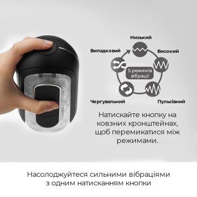 Мастурбатор Tenga Flip Zero Electronic Vibration Black, змінна інтенсивність, розкладний