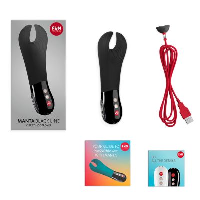 Вібратор для пеніса Fun Factory MANTA black, підходить для парних ігор Вібратор для пеніса Fun Factory MANTA black, підходить для парних ігор