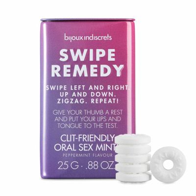 М'ятні цукерки Bijoux Indiscrets Swipe Remedy — Clitherapy oral sex mints без цукру М'ятні цукерки Bijoux Indiscrets Swipe Remedy — Clitherapy oral sex mints без цукру