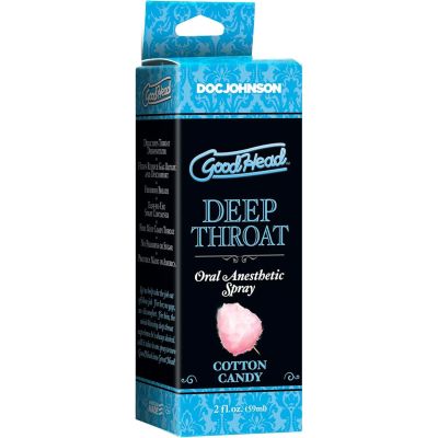 Спрей для мінету Doc Johnson GoodHead DeepThroat Spray - Cotton Candy 59 мл для глибокого мінету Спрей для мінету Doc Johnson GoodHead DeepThroat Spray - Cotton Candy 59 мл для глибокого мінету