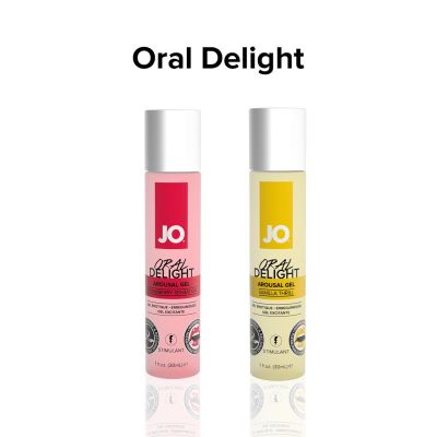 Гель для оральних пестощів System JO Oral Delight — Strawberry Sensation (30 мл), ефект «холод-тепло» Гель для оральних пестощів System JO Oral Delight — Strawberry Sensation (30 мл), ефект «холод-тепло»