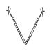 Затискачі для сосків Bedroom Fantasies Nipple Clamps with Chain Black