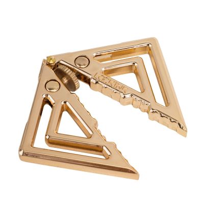 Затискачі для сосків з важкою підвіскою LOCKINK Adjustable Nipple Clamps with Heavy Pendant - Golden Затискачі для сосків з важкою підвіскою LOCKINK Adjustable Nipple Clamps with Heavy Pendant - Golden