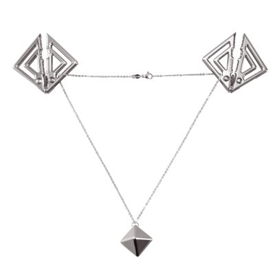 Затискачі для сосків з важкою підвіскою LOCKINK Adjustable Nipple Clamps with Heavy Pendant - Grey Затискачі для сосків з важкою підвіскою LOCKINK Adjustable Nipple Clamps with Heavy Pendant - Grey