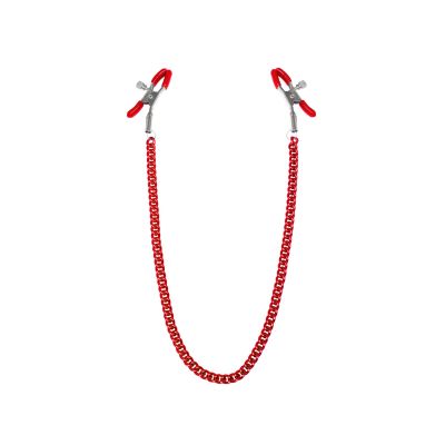 Затискачі для сосків з ланцюжком Feral Feelings — Nipple clamps Classic, червоний