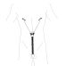 Затискачі для сосків з фіксацією на пенісі Art of Sex — Nipple Clamps for Men, екошкіра