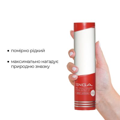 Лубрикант стандартної консистенції Tenga Hole Lotion REAL (170 мл) на водній основі, універсальний Лубрикант стандартної консистенції Tenga Hole Lotion REAL (170 мл) на водній основі, універсальний