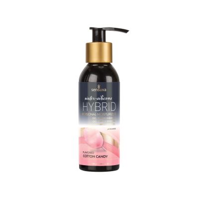 Змазка водно-силіконова Sensuva Hybrid Cotton Candy (125 мл) без цукру, можна для оральних пестощів Змазка водно-силіконова Sensuva Hybrid Cotton Candy (125 мл) без цукру, можна для оральних пестощів