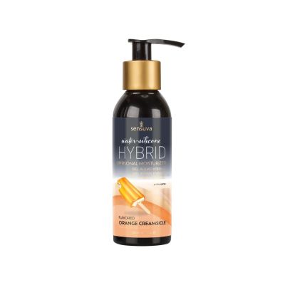 Змазка водно-силіконова Sensuva Hybrid Orange Creamsicle (125 мл) без цукру, можна для оральних пестощів Змазка водно-силіконова Sensuva Hybrid Orange Creamsicle (125 мл) без цукру, можна для оральних пестощів